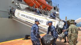 Durante el presente mes se han asegurado más de 11,400 (once mil cuatrocientos) kilogramos de presunta cocaína en la mar