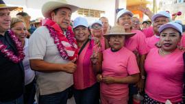 Destaca en Pie de la Cuesta que el humanismo de López Obrador ayudó a salir adelante a Acapulco tras Otis